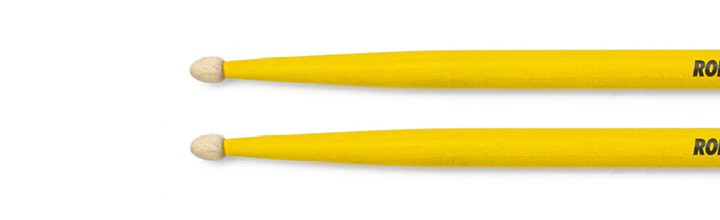 Drumstick für Kinder gelb Lackiert aus Hickory